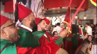 المغرب اسبانيا - اجواء احتفالية من مقهى سيغافريدو