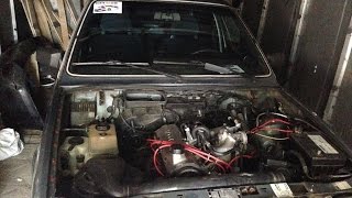 что будет ? если нажать на газ до упора ! Volvo 360  Врыв двигателя !!