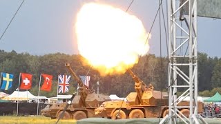 Czech Army Fire Demo T-72 Tank 152mm DANA Artillery & BMP at Ostrava NATO Days 2012