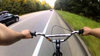 BMX High Speed Street Long Down Hill (SFU, Burnaby BC Canada)