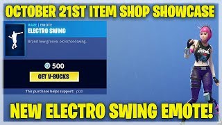 Fortnite Item Shop ELECTRO SWING IS HERE! [October 21st, 2018] (Fortnite Battle Royale)