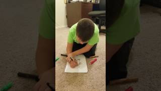Kenneth Carpenter shows us how to draw a gingerbread man