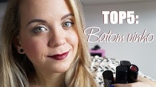 Top 5: Batom vinho (baratinho) l Especial Coisas de Jéssica