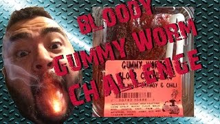 Bloody Chamoy Gummy Worms review by andro6657 funny sour candy