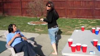 Crazy Drunk Girl walks on water