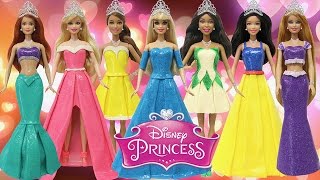 Play Doh Dresses Disney Princess"Ariel Tiana Cinderella Snow White Aurora Belle Rapunzel