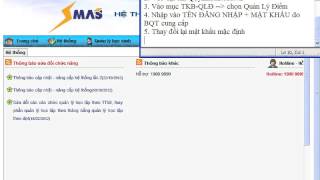Hướng dẫn đăng nhập và đổi mật khẩu trên SMAS
