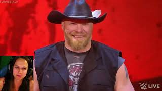 WWE Raw Brock Lesnar's Entrance Called out by Bobby Lashley 10/17/22