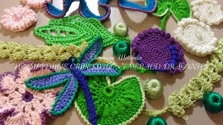 Motif for Irish lace "Еmerald dragonfly" - Мотив для ИК "Изумрудная стрекоза"