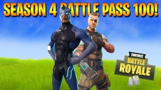 FORTNITE - SEASON 4 LEVEL 100 BATTLE PASS SKINS & GAMEPLAY! (New Fortnite Update)
