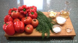 Лёгкий Салат из болгарского перца - Рецепт Бабушки Эммы