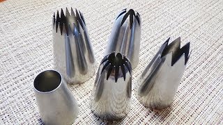 Базовые Кондитерские Насадки ОБЗОР набора с сайта AliExpress Украшаю Капкейки!!!