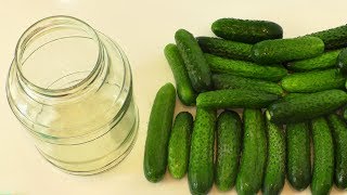 Наконец то ОГУРЧИКИ) Рецепт маринованных огурцов.