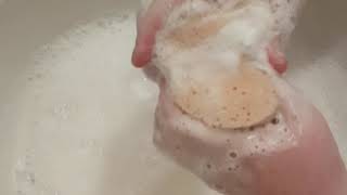 ASMR Imperial Leather bar soapy sponge squeeze