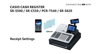 CASIO SR-S500/SR-C550/PCR-T540/SR-S820 POS Cash Register - Receipt Settings