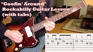 Rockabilly lesson: Goofin' Around - Bill Haley and His Comets [tabs!]