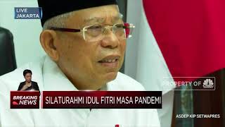 Wapres Ma’ruf Imbau Warga Bersabar saat Berlebaran di Masa Corona
