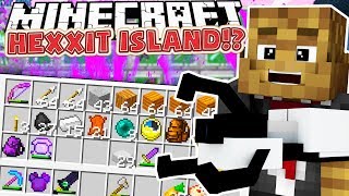 BATTLING THE HARDEST DUNGEON - MINECRAFT'S OLDEST MOD PACK HEXXIT ISLAND SURVIVAL #3 | JeromeASF