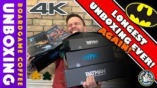 Batman Gotham City Chronicles 4k Unboxing with Board Game Coffee