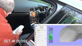 Artec3D EVA scanning Car interiors
