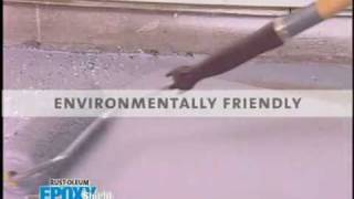 Rust Oleum EPOXY SHIELD Garage Floor Coating Demo
