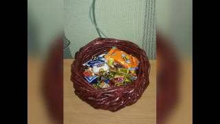 Мои плетёнки из бумажной лозы