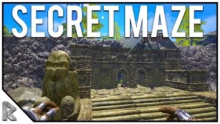 ARK HIDE AND SEEK - SECRET MAZE! - Ark Survival Evolved "The Volcano" PVP #30