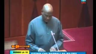 Bunge;Mh Mutaza Mangungu na Bandari