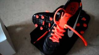 UNBOXING Nike Tiempo Legend IV Elite FG Black White Orange *THIRD ON YOUTUBE*