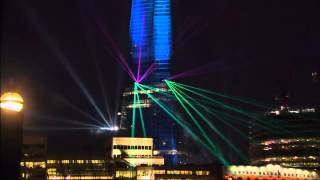London's "The Shard" Obelisk "Thousand Points of Light" Show