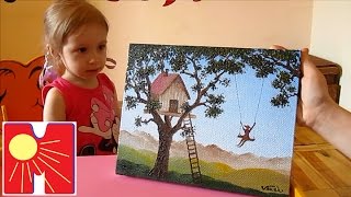 Папина картина с качелями))