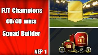 FIFA 17- 40/40 Fut Champs squad builder