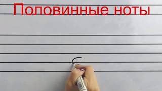Как рисовать ноты и паузы