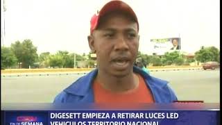 DIGESETT empieza a retirar luces LED de vehículos