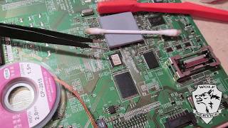 Samsung UE46D5520RW перезагружается, замена Nand Flash