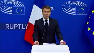 France: Macron, newly-elected EP President Metsola hold briefing after French EU presidency takeover