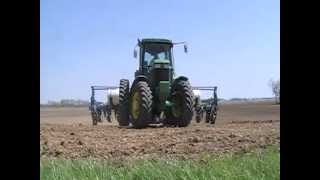 John Deere 7810 tractor and Kinze 12 row planter near New Madison Ohio