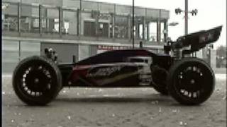 Tamiya DF-03 Dark Impact Brushless around the Arsenal Stadium