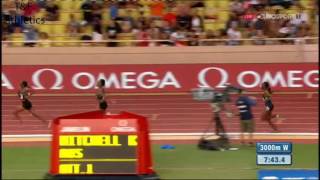 Hellen OBIRI 8:24.27 3000m Women's - Diamond League Monaco 2016