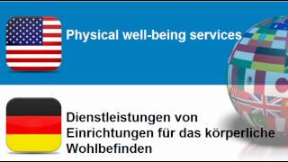 Learn German vocabulary #Topic = Miscellaneous services