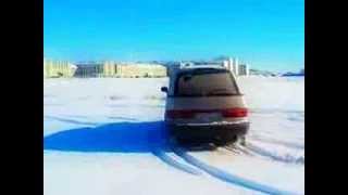 Toyota Estima   (drift on snow) Aktau)))