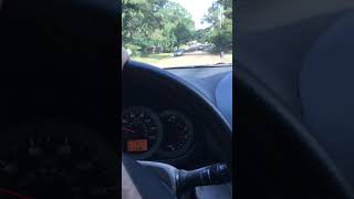 September 10 2019 red / orange stalker truck on upper from jr school to home
