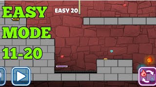 LuckyBoy And PrettyGirl Crystal Temple Maze Easy Mode Level 11 12 13 14 15 16 17 18 19 20