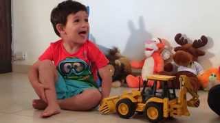 BRUDER JCB 4cx tractor  fun review