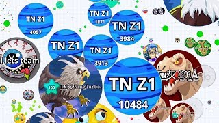 ZONE TEAM VS CLAN BATTLE TAKEOVER AGARIO MOBILE