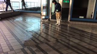 石床 タイル 高圧洗浄|兵庫県芦屋市の掃除業者NOKOSO