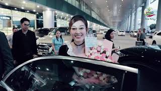 တိမ္တိုက္တံတားမင္းသမီးေလး Miss Nguyen Tran Huyen My က Tea Art ေၾကာ္ျငာရိုုက္ရန္ေရာက္ရွိ