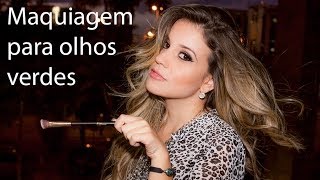 Maquiagem para olhos verdes e pele branca