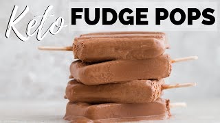 KETO FUDGE POPS | SUGAR FREE FUDGESICLES | keto popsicle recipe