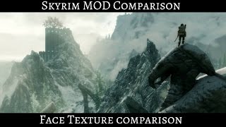 Skyrim MOD | Female Face Texture | Comparision